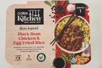 Black bean chicken and egg fried rice
