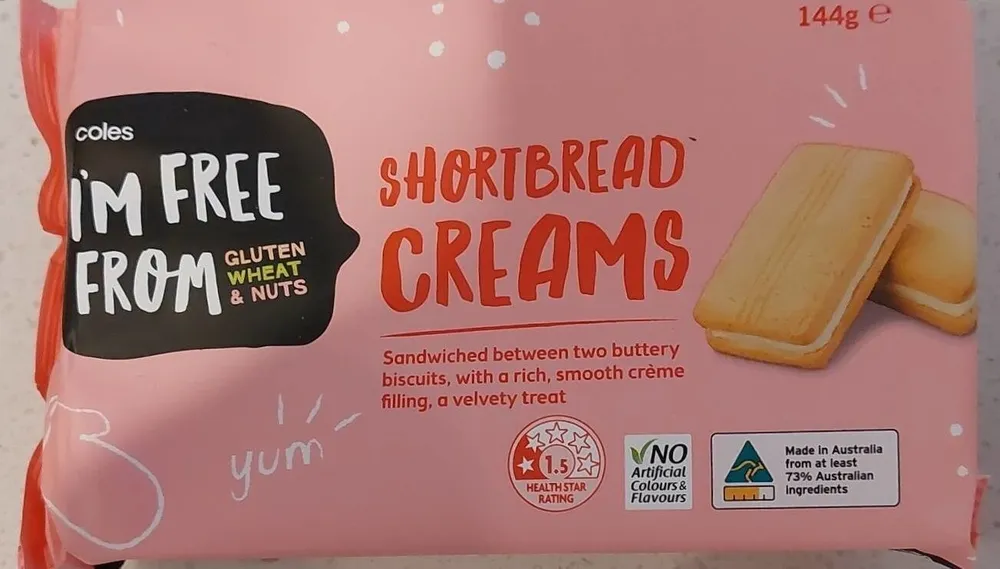 I'm free from Shortbread creams