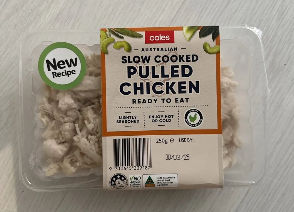 Pulled Chicken Lightly Seasoned