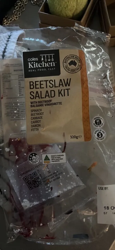 BEETSLAW SALAD KIT WITH BEETROOT BALSAMIC VINAIGRETTE