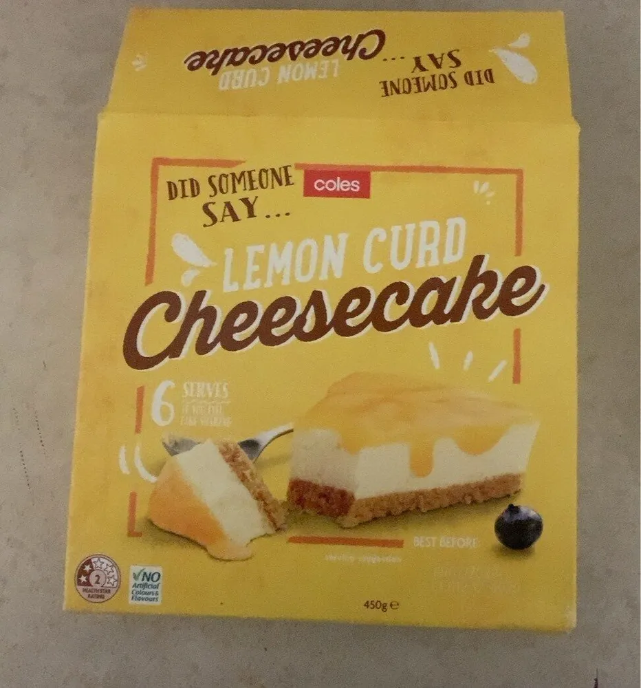 Lemon curd cheesecake