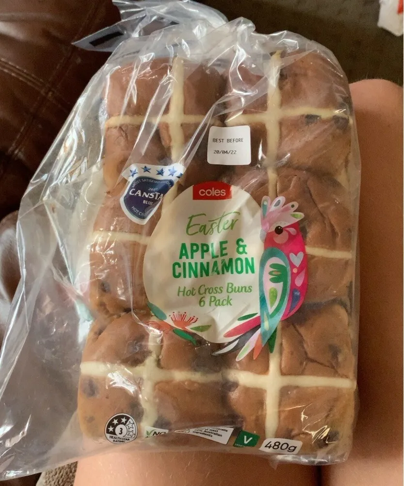 Apple & Cinnamon Hot Cross Buns