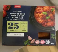 Slow Cooked Pork & Beef Meatballs in Rich Tomato Sauce