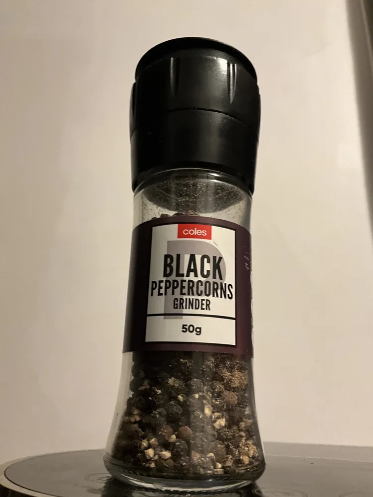 Black Peppercorns Grinder