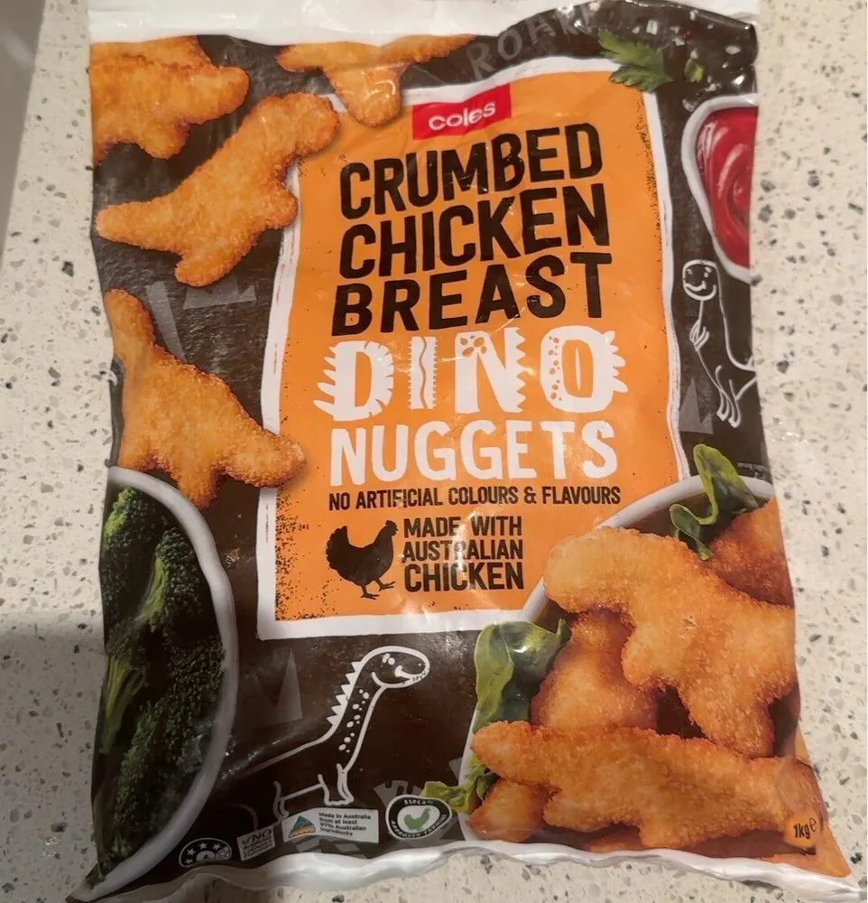 Crumbed Chicken Breast Dino Nuggets
