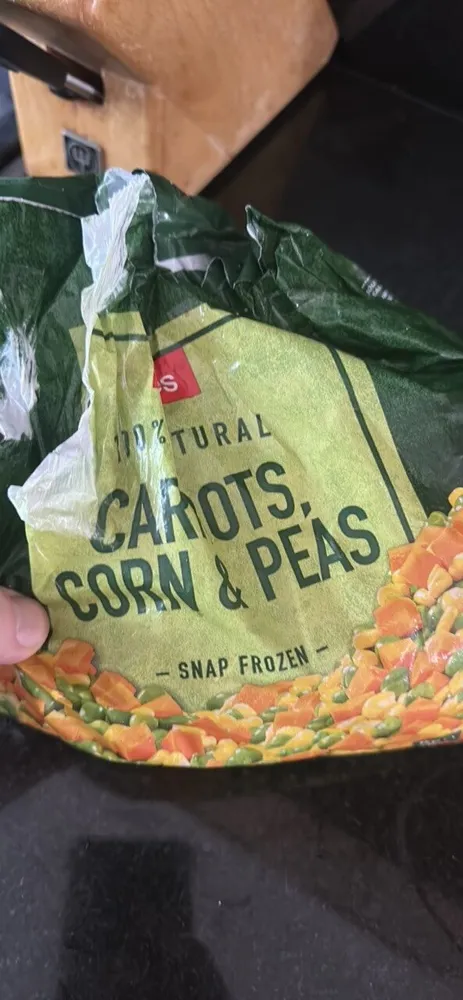 Carrots, Corn & Peas