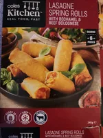 LASAGNE SPRING ROLLS WITH BÉCHAMEL & BEEF BOLOGNESE