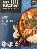 Beef Stroganoff and Rice