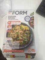 CHICKEN BIRYANI with spinach & peas
