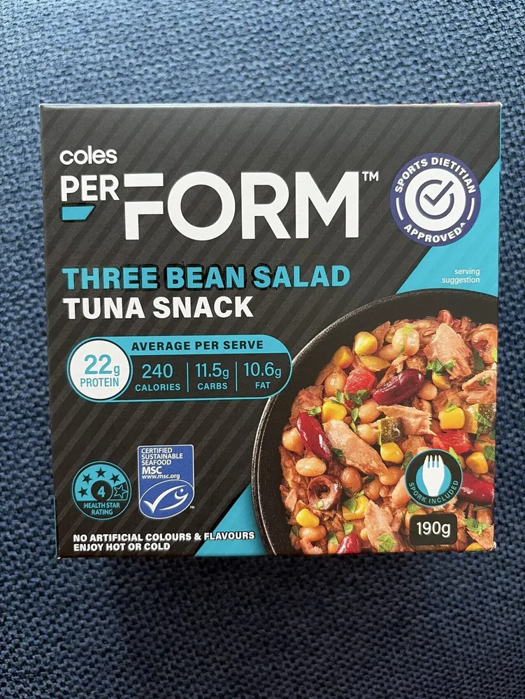 Three Bean Salad Tuna Snack