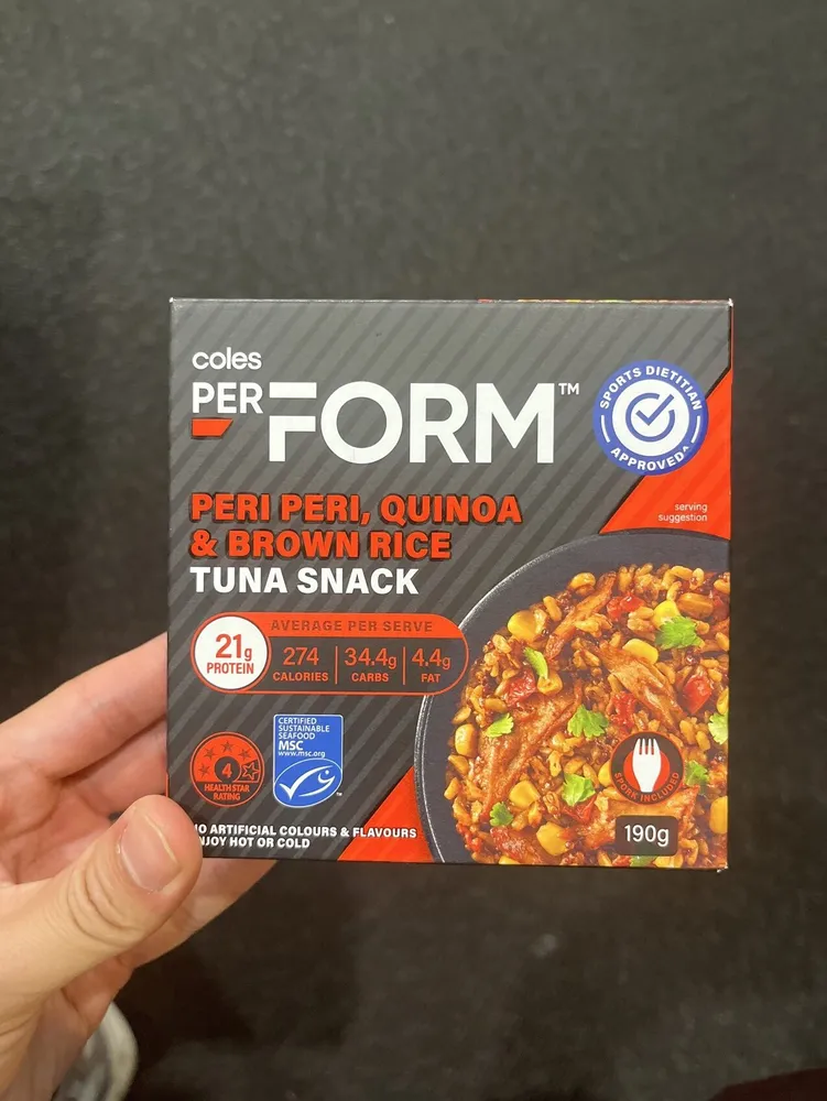 PERI PERI, QUINOA & BROWN RICE TUNA SNACK