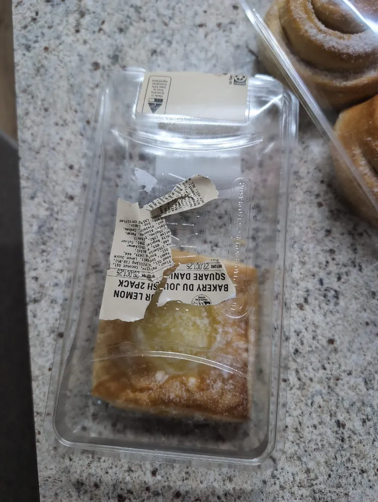 BAKERY DU JOUR LEMON SQUARE DANISH 2PACK