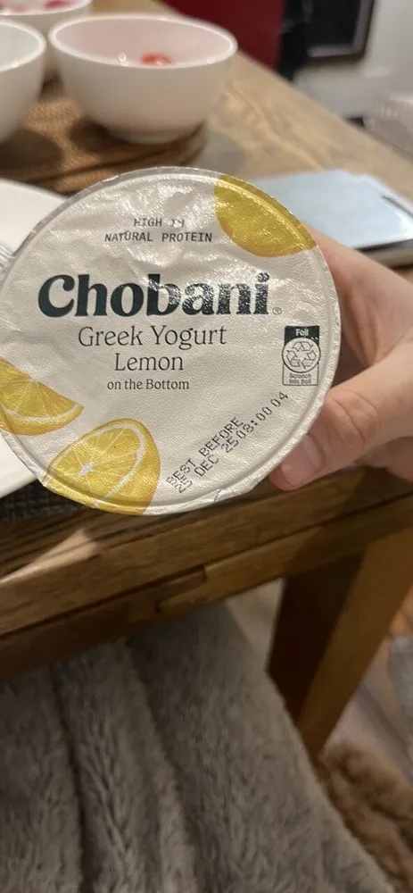 Greek Yogurt Lemon on the Bottom
