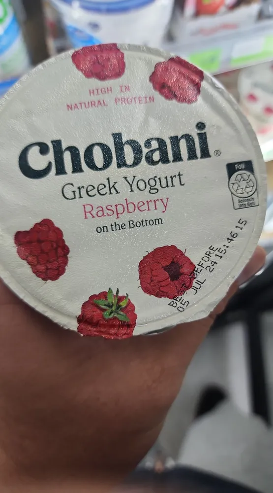 Greek Yogurt Raspberry on the Bottom