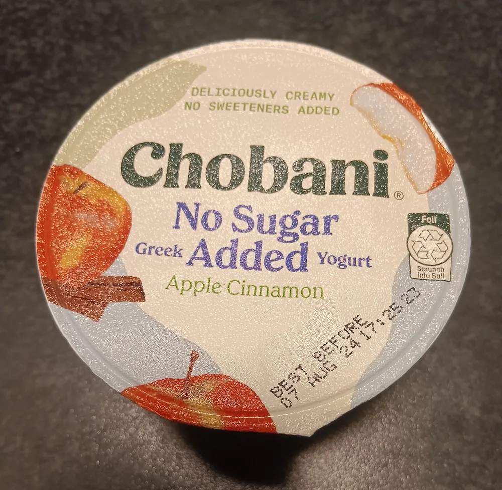 No Sugar Added Greek Yoghurt Apple Cinnamon