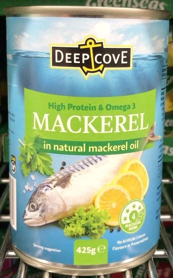 Mackerel in natural mackerel oil