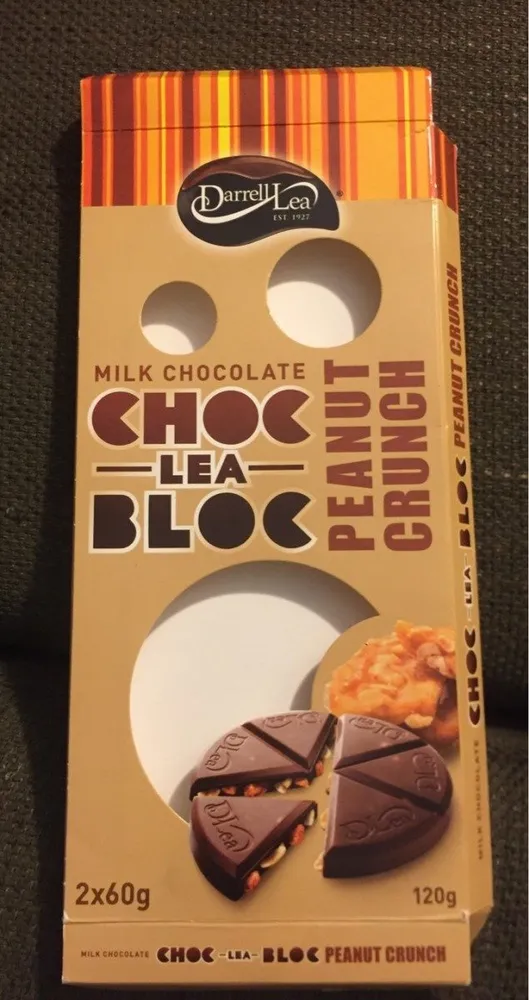 Milk chocolate choc lea bloc peanut crunch