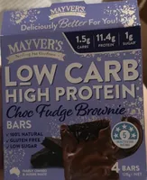 Low Carb High Protein Choc Fudge Brownie Bars