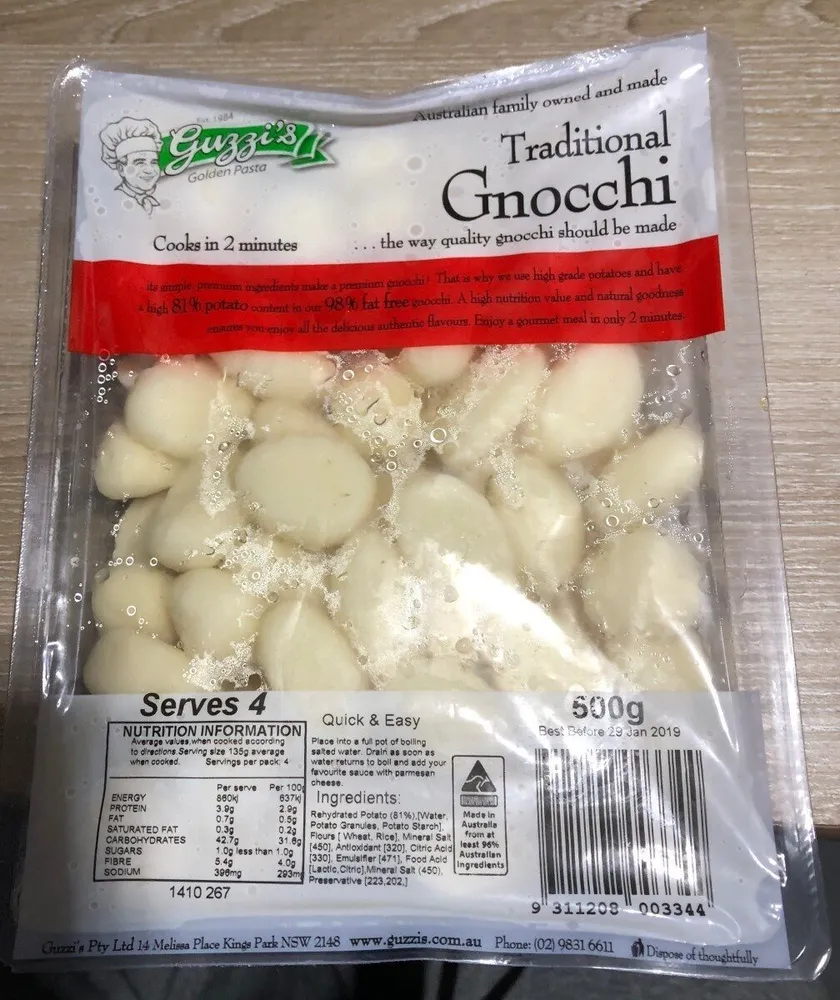 Traditional gnocchi