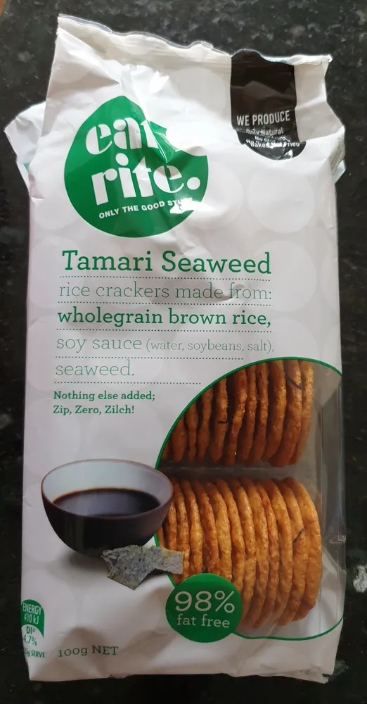 Tamari Seaweed Traditional Japanese Wholegrain Brown Rice Crackers