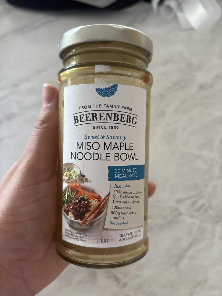 Sweet & Savoury Miso Maple Noodle Bowl