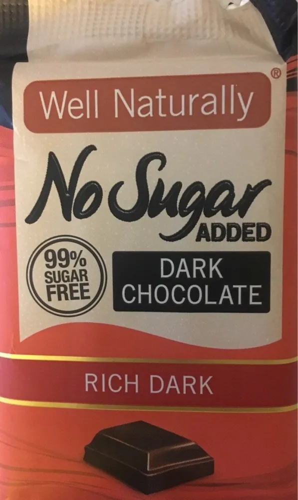 Well Naturally No Added Sugar Rich Dark Chocolate