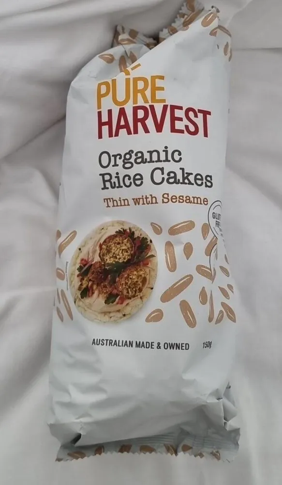 Organic Rice Cakes Thin with Sesame