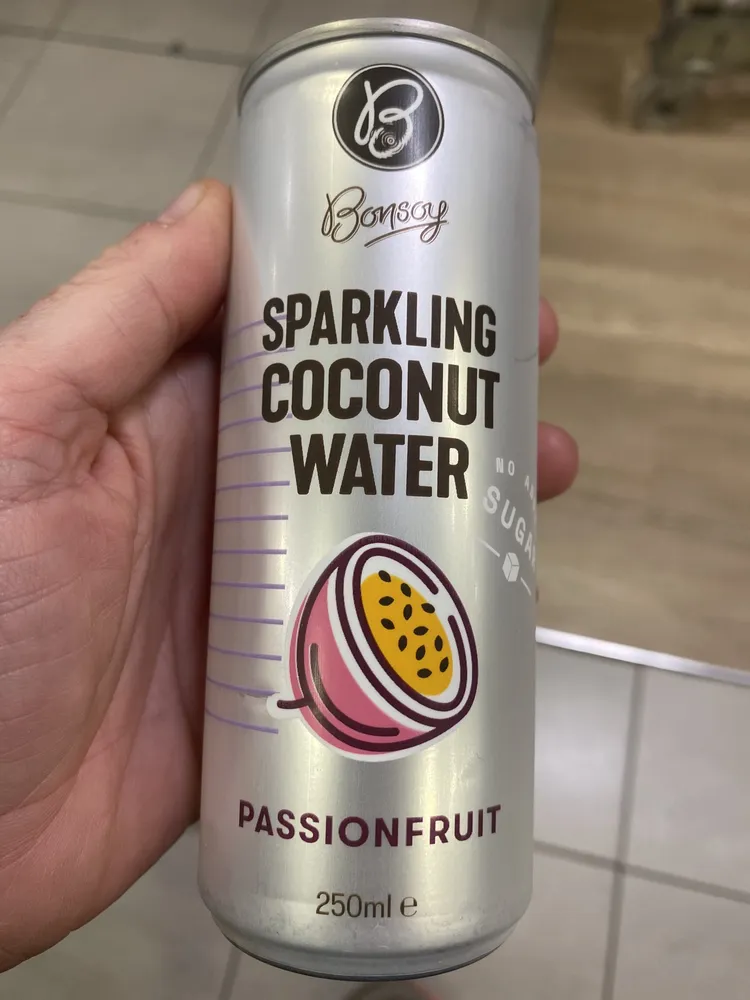 Sparkling Coconut Water Passionfruit