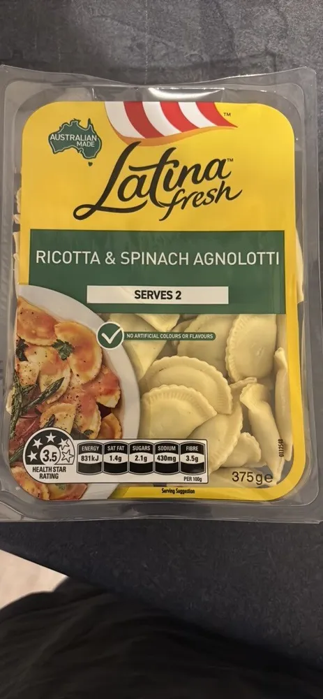 RICOTTA & SPINACH AGNOLOTTI