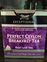 Thé Noir De Ceylan Breakfast, Boîte De 20 Sachets