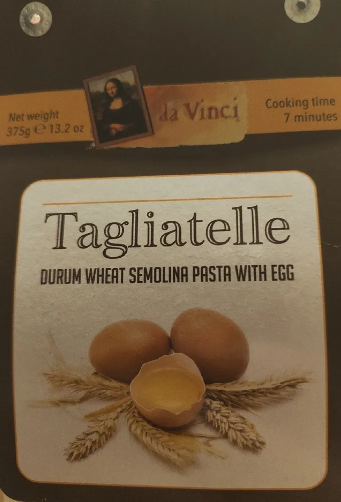 Tagliatelle, Durum Wheat Semolina Pasta With Wgg