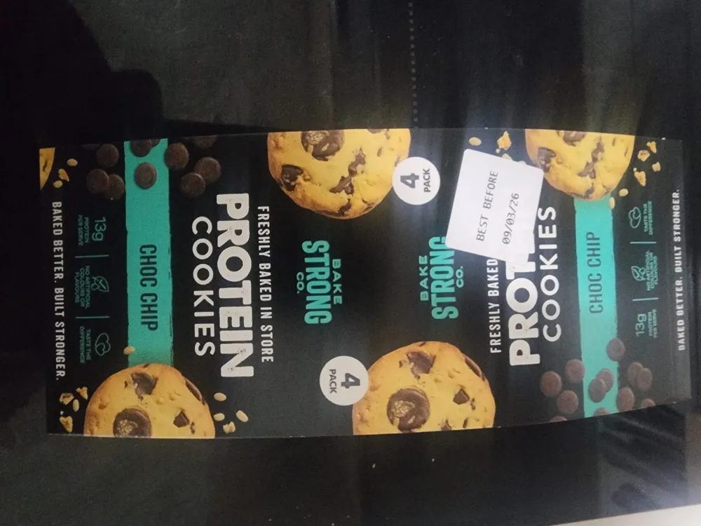 Choc Chip Protein Cookies