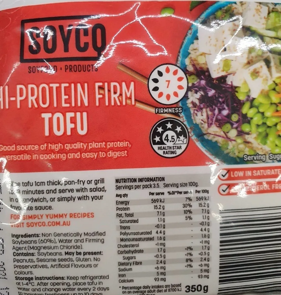 Protein Firm Tofu