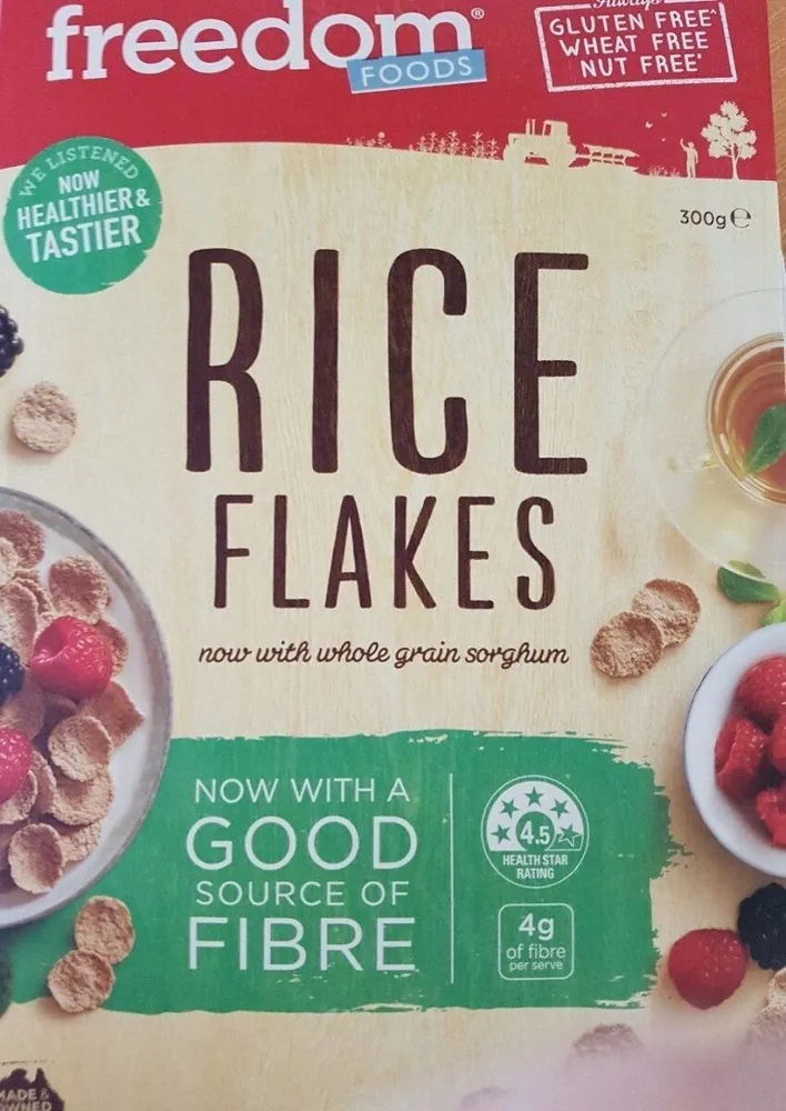 Freedom Foods Aussie Grown Rice Flakes 325GM