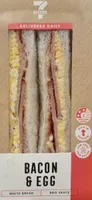BACON & EGG SW on WHITE BREAD