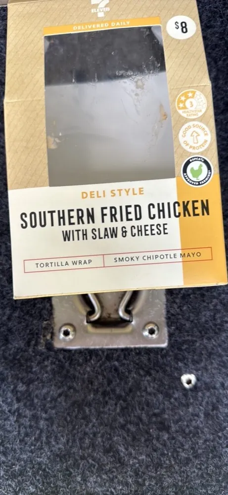 Southern Fried Chicken with Slaw & Cheese Wrap