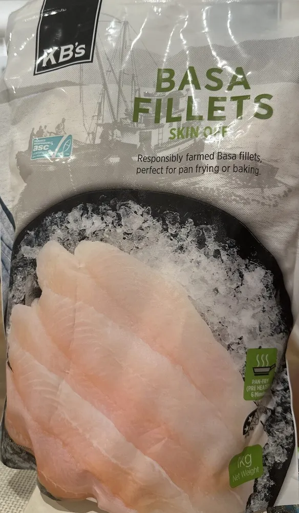 Basa fillets skin off