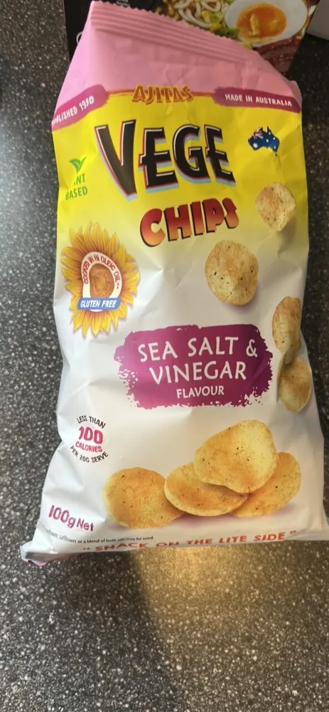 Sea Salt & Vinegar Flavour Vege Chips