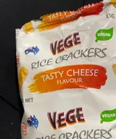 VEGE RICE CRACKERS TASTY CHEESE FLAVOUR