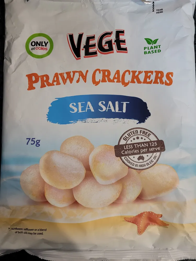 Vege Prawn Crackers Sea Salt