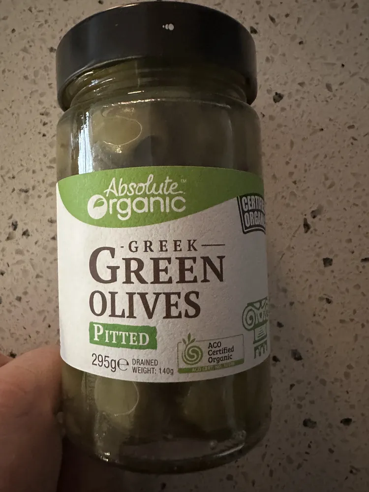 Greek Green Olives Pitted