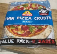Thin Pizza Crusts Plain