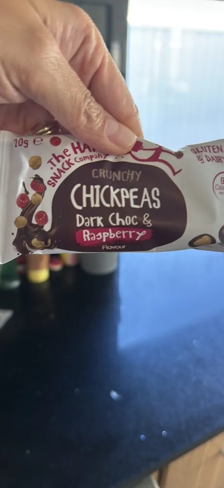 Crunchy Chickpeas Dark Choc & Raspberry