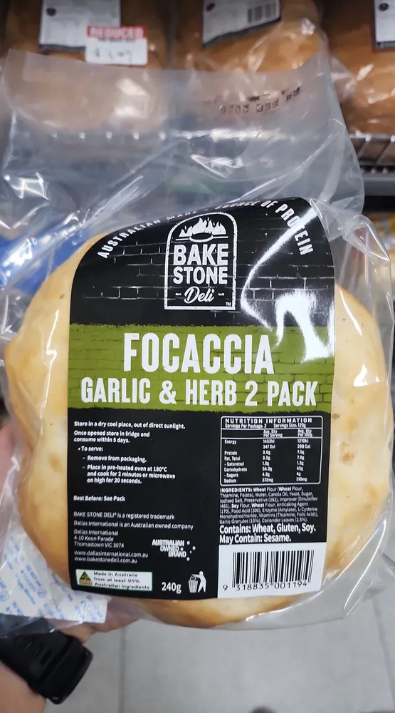 Focaccia Garlic & Herb