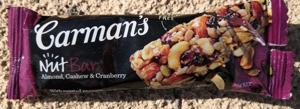 Carman's NutBar almond cashew cranberry