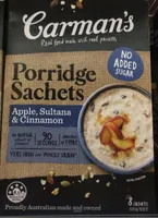Porridge Sachets Apple, Sultana & Cinnamon
