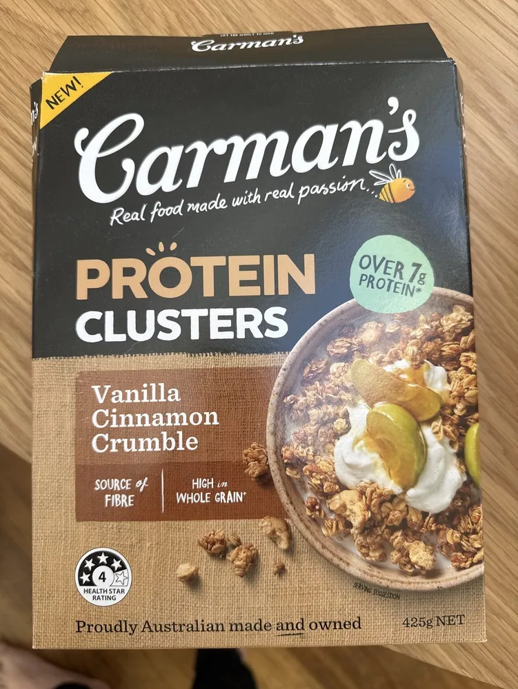 Protein Clusters Vanilla Cinnamon Crumble