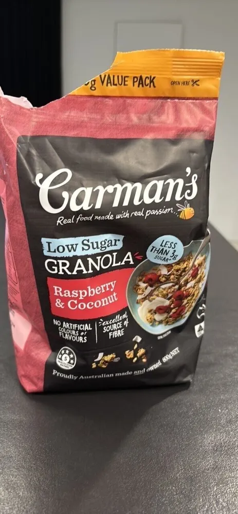 Low Sugar Granola Raspberry & Coconut