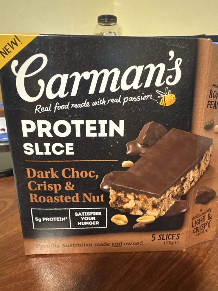 Protein Slice Dark Choc, Crisp & Roasted Nut