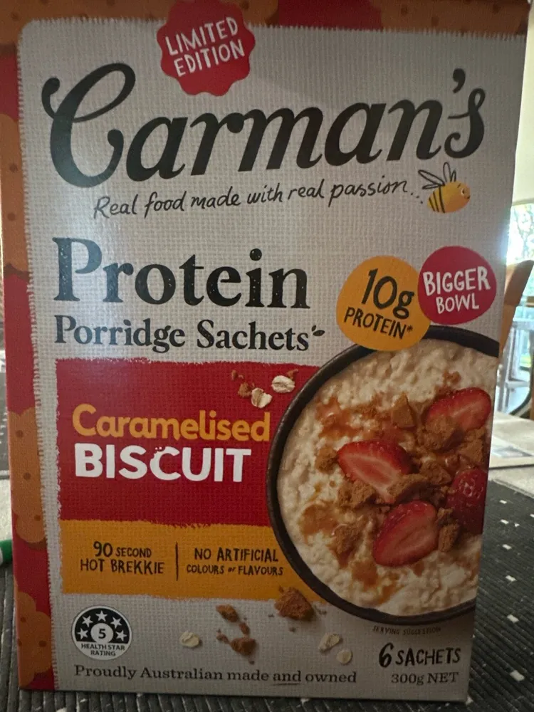 Protein Porridge Sachets Caramelised Biscuit